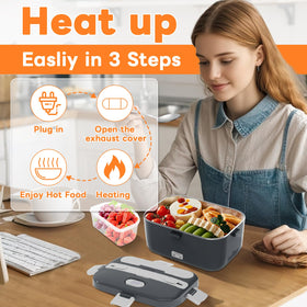 DUPASU electric lunch box insulated carry bag for portable meals.