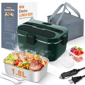 DUPASU electric lunch box showing rapid heat for quick meals on the go