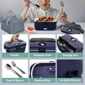 DUPASU 3-in-1 lunch box supports home/office and car/truck power.