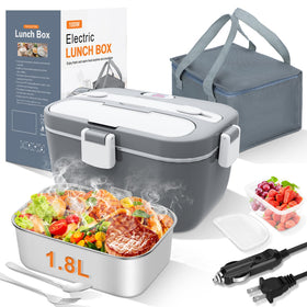 DUPASU Electric Lunch Box demonstrates rapid heating for meals on the go.