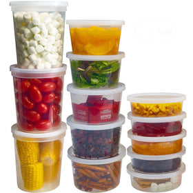 DuraHome 70-set food storage containers with lids, clear design for quick meal planning and portioning.