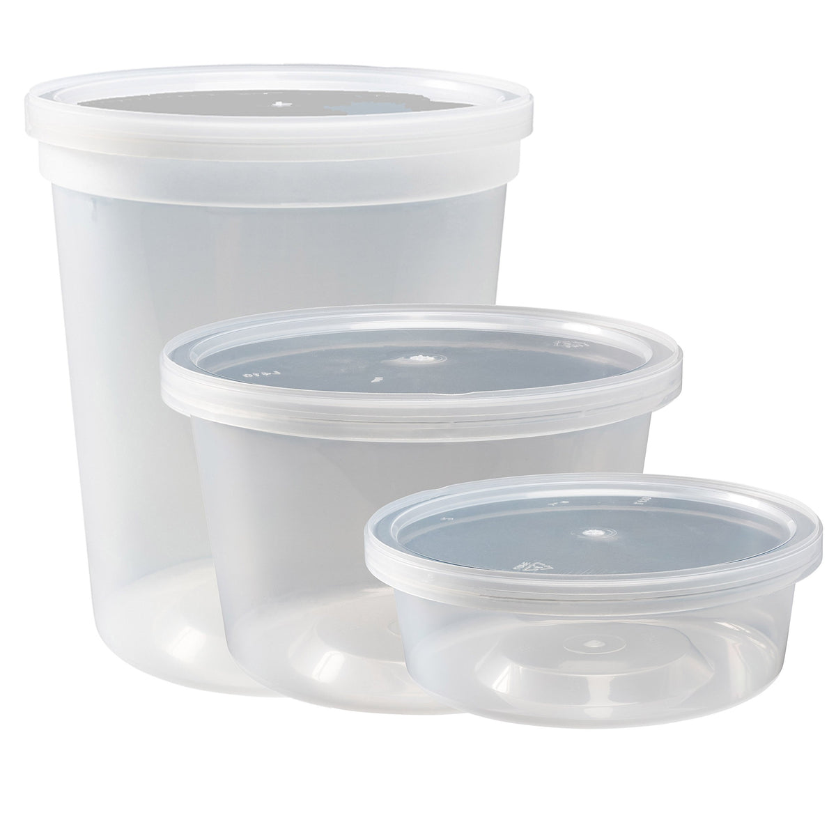 DuraHome 8oz round container for compact lunches and snacks.