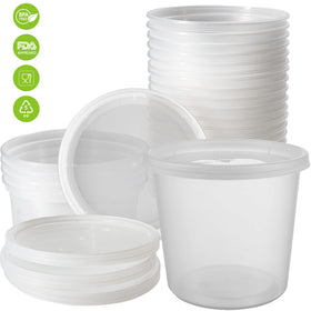 DuraHome 24oz dishwasher-safe container for top rack cleaning.
