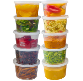 DuraHome deli containers 40-pack for meal prep and fridge organization.