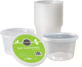 DuraHome deli containers multi-use storage for soups, snacks, and crafts.