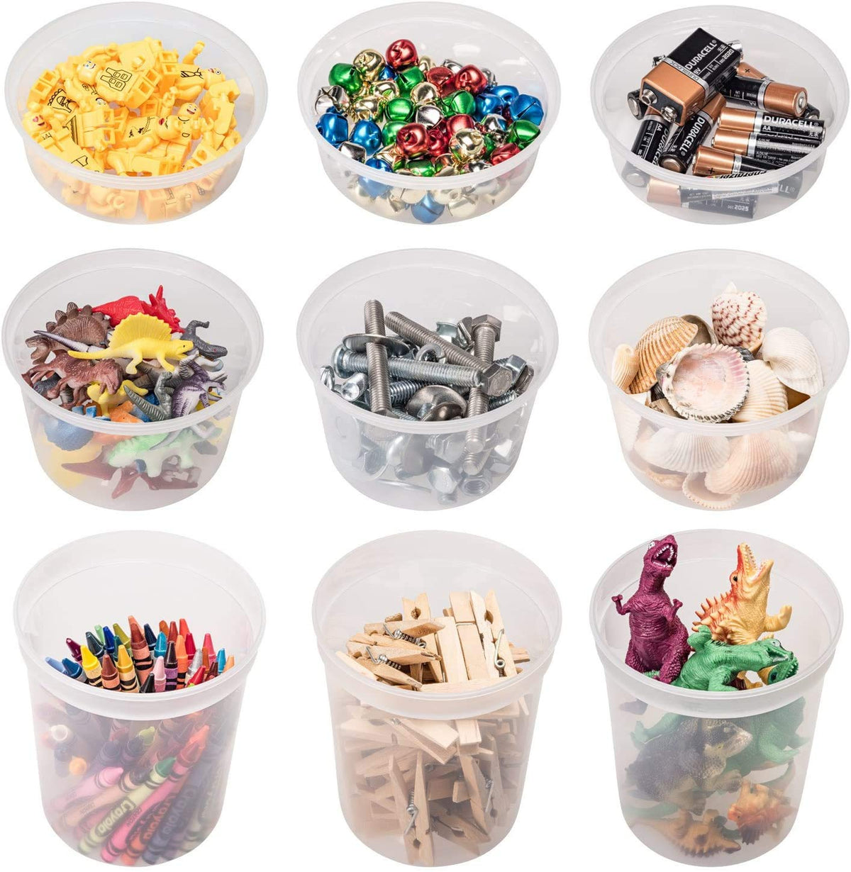DuraHome container designed for microwave, freezer, and top-rack dishwasher use.