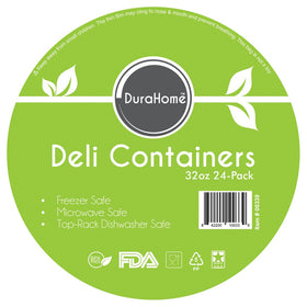 DuraHome clear deli containers help you see contents at a glance.