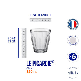 Duralex Picardie tumbler clear chip resistant for longer life