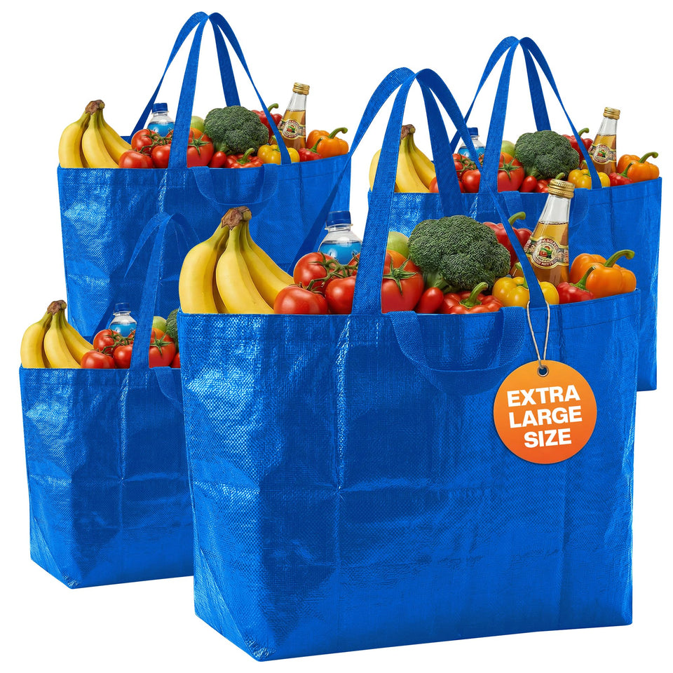 DURASACK Haul-It-All 18gal blue open-top tote ideal for quick packing and heavy loads.