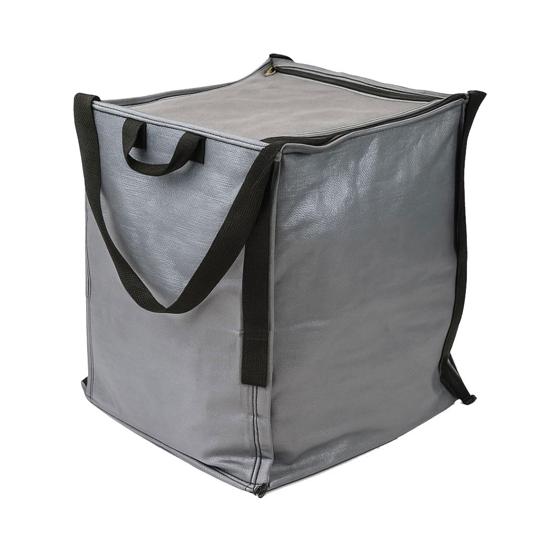 DURASACK heavy duty storage tote bag open for loading bulk items.
