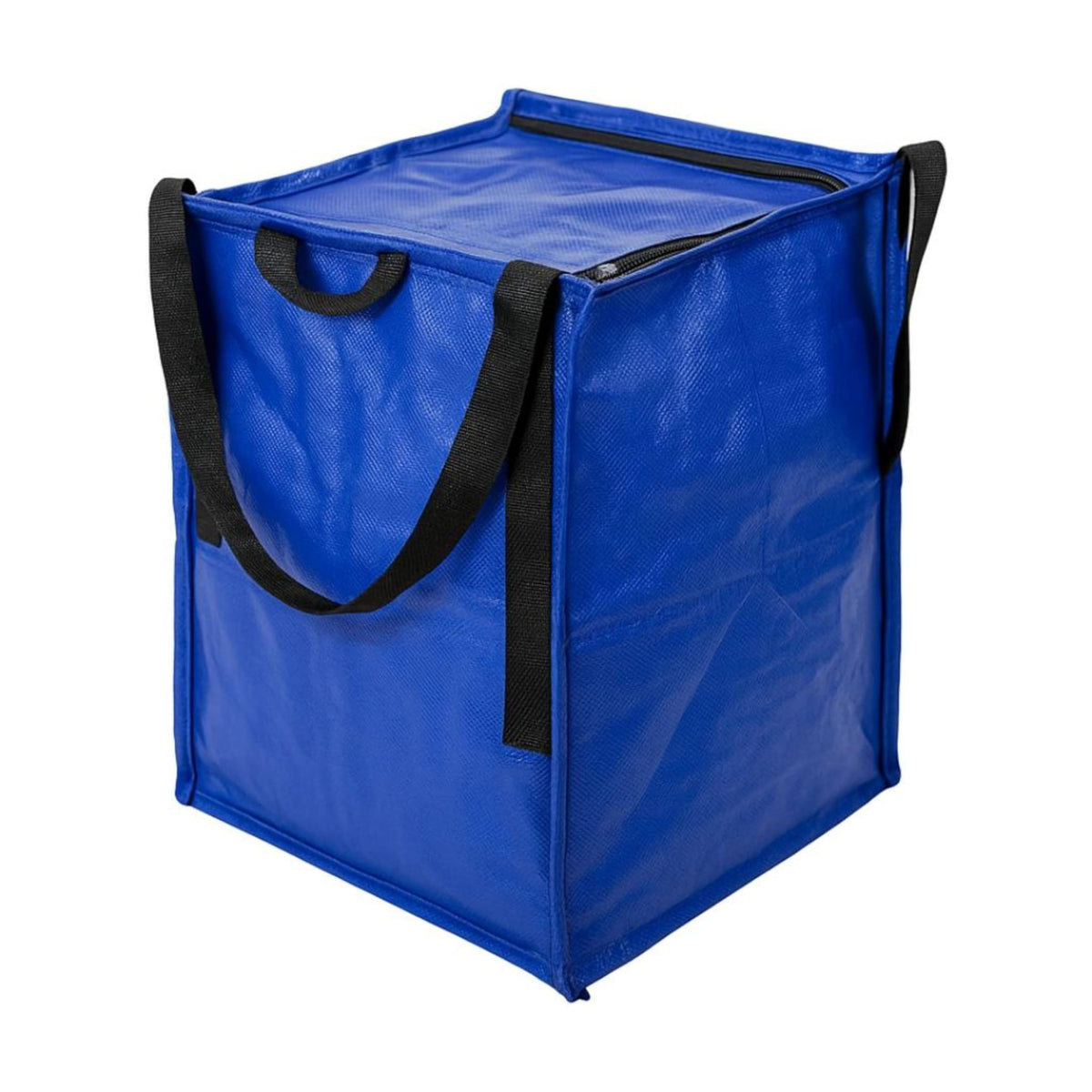 DURASACK heavy duty tote blue front view showing easy loading