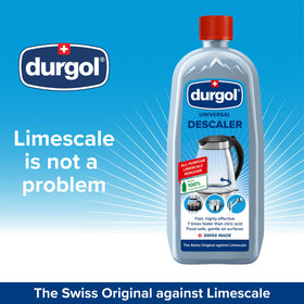 Durgol Universal label close-up highlights safety and European manufacturing quality.