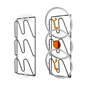 Durmmur pot lid organizer 6-tier for tidy kitchen storage.