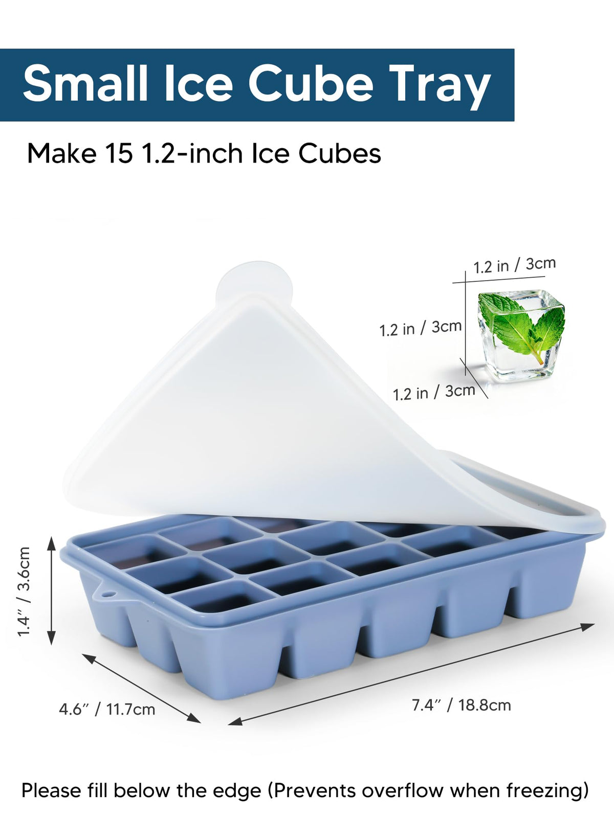 Duseu easy-release cubes from flexible silicone ensure perfect shape every time.