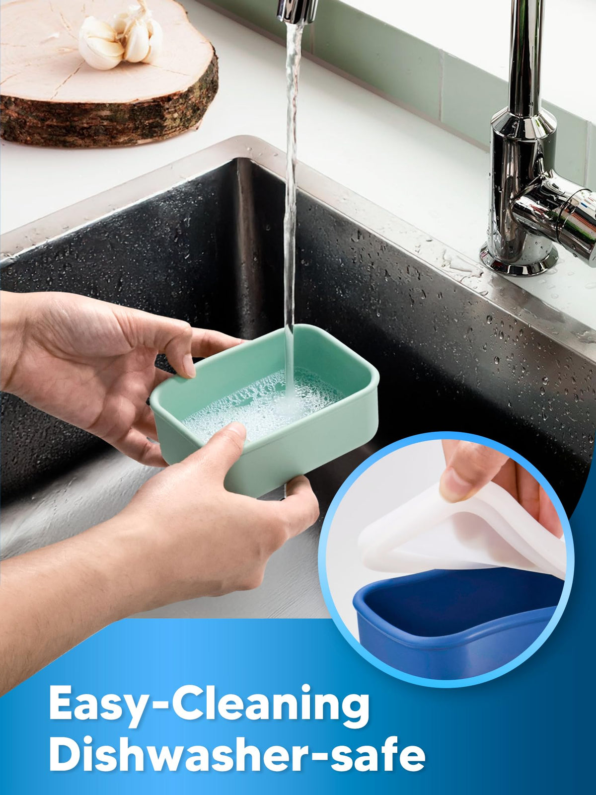 Duseu storage solution for kitchen organization with freezer molds