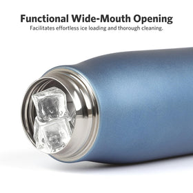 Dusgut insulated bottle with TEMP-LOCK technology helps maintain beverage temperature longer.