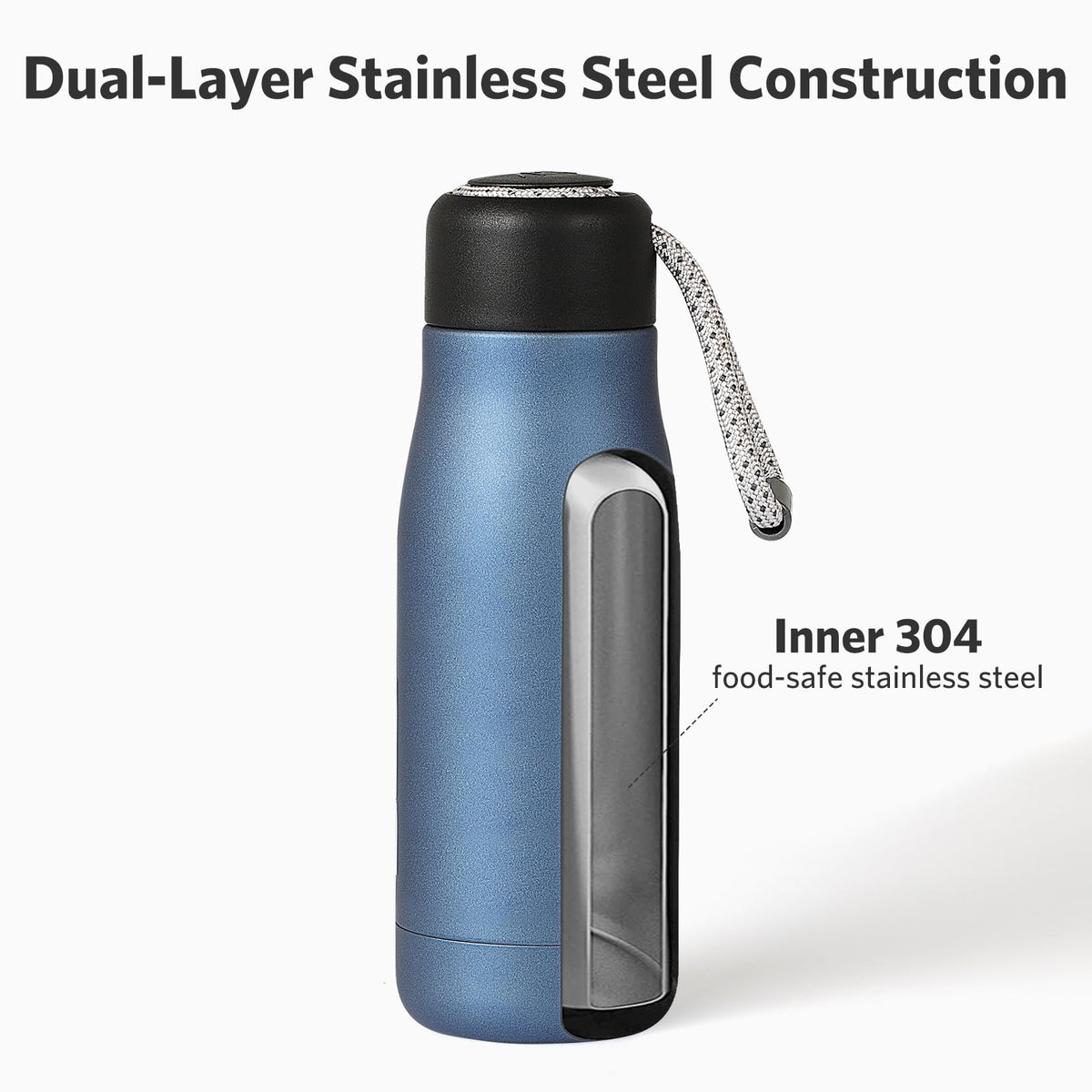 Dusgut powder-coated finish offers durable, chip-resistant style.
