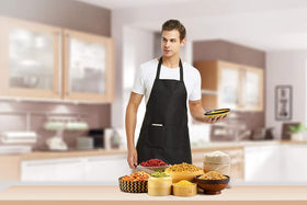 DUSKCOVE 12-pack bulk aprons packaging for kitchen teams.