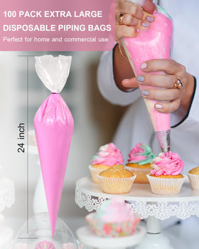 duskeep thickened HDPE icing bag resists leaks and bursts during decorating