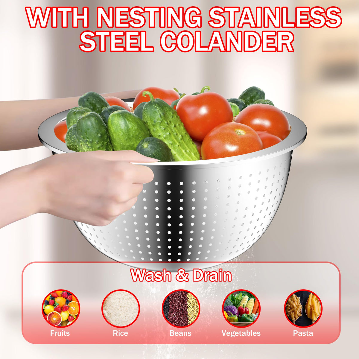 DUTZUN full-brushed surface provides non-slip grip during cooking.