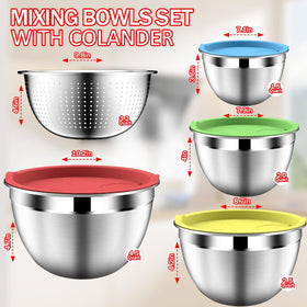 DUTZUN nesting bowls save counter space and organize ingredients.