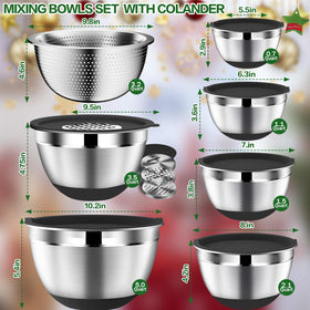 DUTZUN nesting stainless steel bowls save space in your kitchen