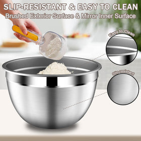 DUTZUN textured non-slip bases reduce slipping on countertops.