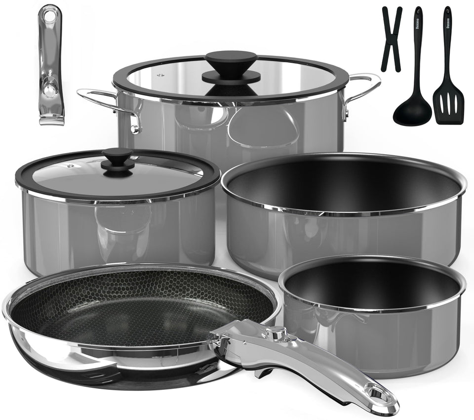 DUXANO ceramic pots and pans 12pc set for versatile home cooking