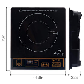 Duxtop 1800W induction cooktop ETL approved design for peace of mind