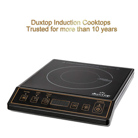 Duxtop 9120MC gold-finish induction cooktop adds style while delivering efficient heating.