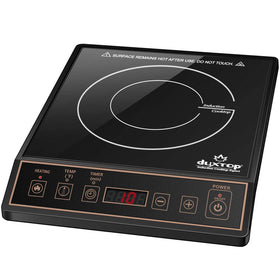 Duxtop 9120MC portable induction burner on countertop enables quick meals with compact design.