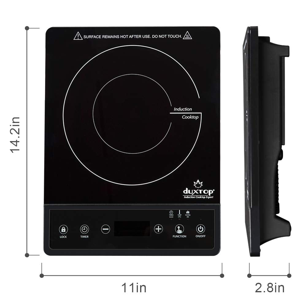 Duxtop compact storage fits into apartments, RVs, and dorm rooms.