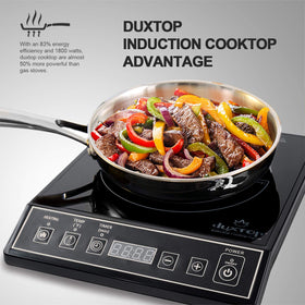 Duxtop surface remains easy to clean after cooking