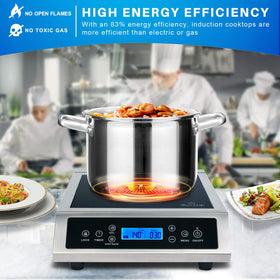 Duxtop p961ls induction burner with sensor touch panel and LCD for precise control.
