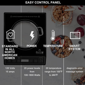Duxtop compact induction burner ready for quick weeknight meals