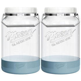 Dwbligt 1-gallon glass jar with lid showing secure airtight seal for freshness
