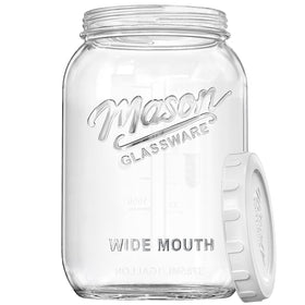 Dwbligt 1-gallon wide-mouth jar ready for bulk pantry storage.