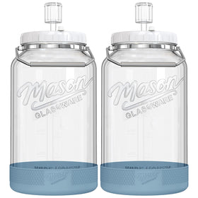 Dwbligt 2-pack 1.5-gallon wide-mouth fermentation jars for easy loading and monitoring.