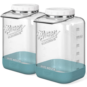 Dwbligt 2-gallon mason jar with wide mouth for easy filling and bulk storage.