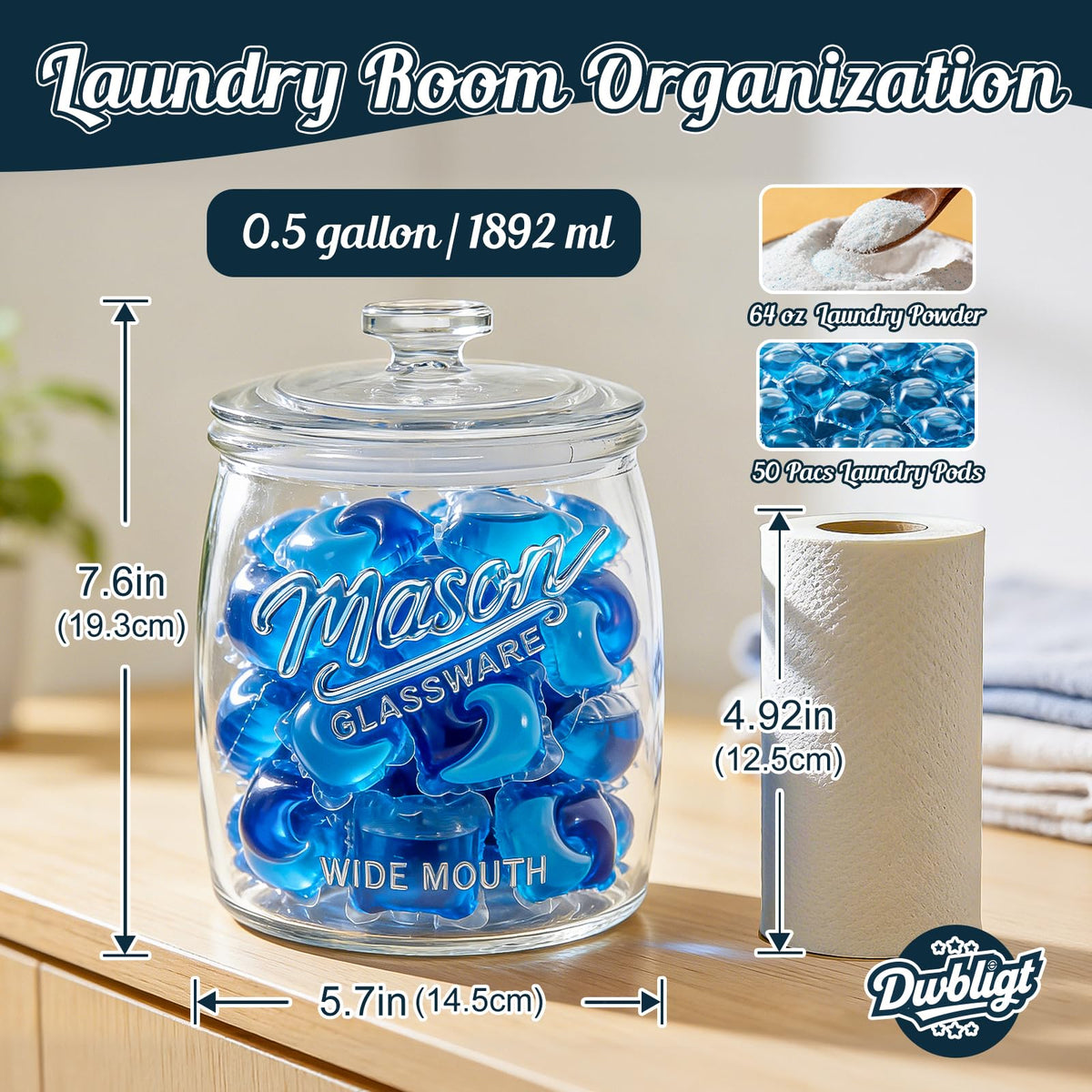 Dwbligt airtight lid keeps cookies fresh and aromas locked in.