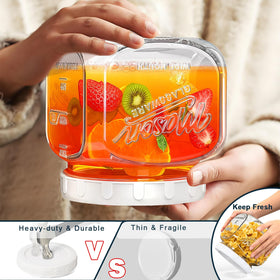 Dwbligt airtight lid close-up showing a leak-proof seal for freshness.