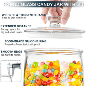 Dwbligt airtight lid seals securely to keep snacks fresh and crisper longer.