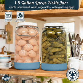 Dwbligt airtight sealing lid keeps dry goods fresh and moisture out.
