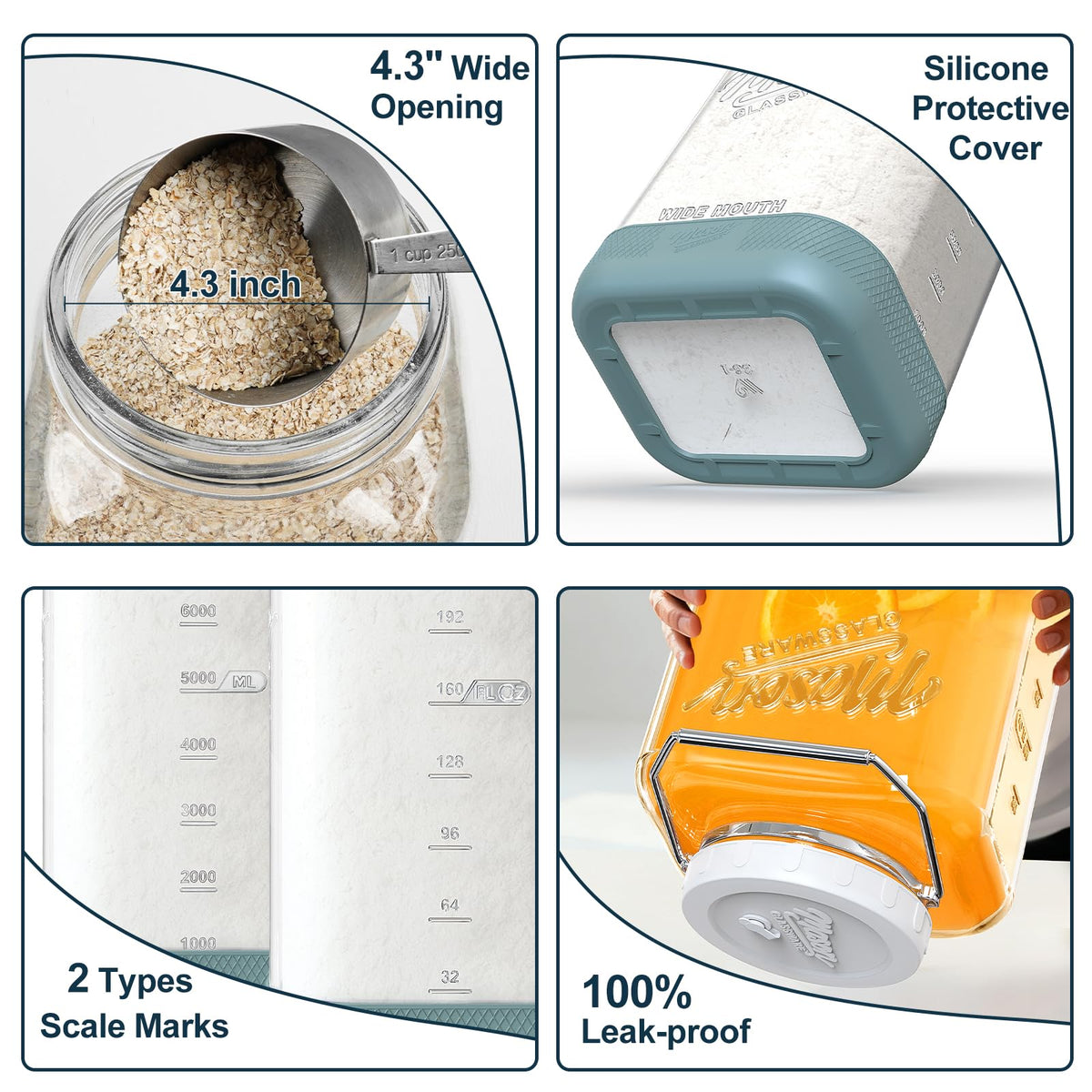 Dwbligt clear glass shows fermentation progress at a glance.