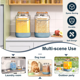 Dwbligt clear glass storage container for visible contents