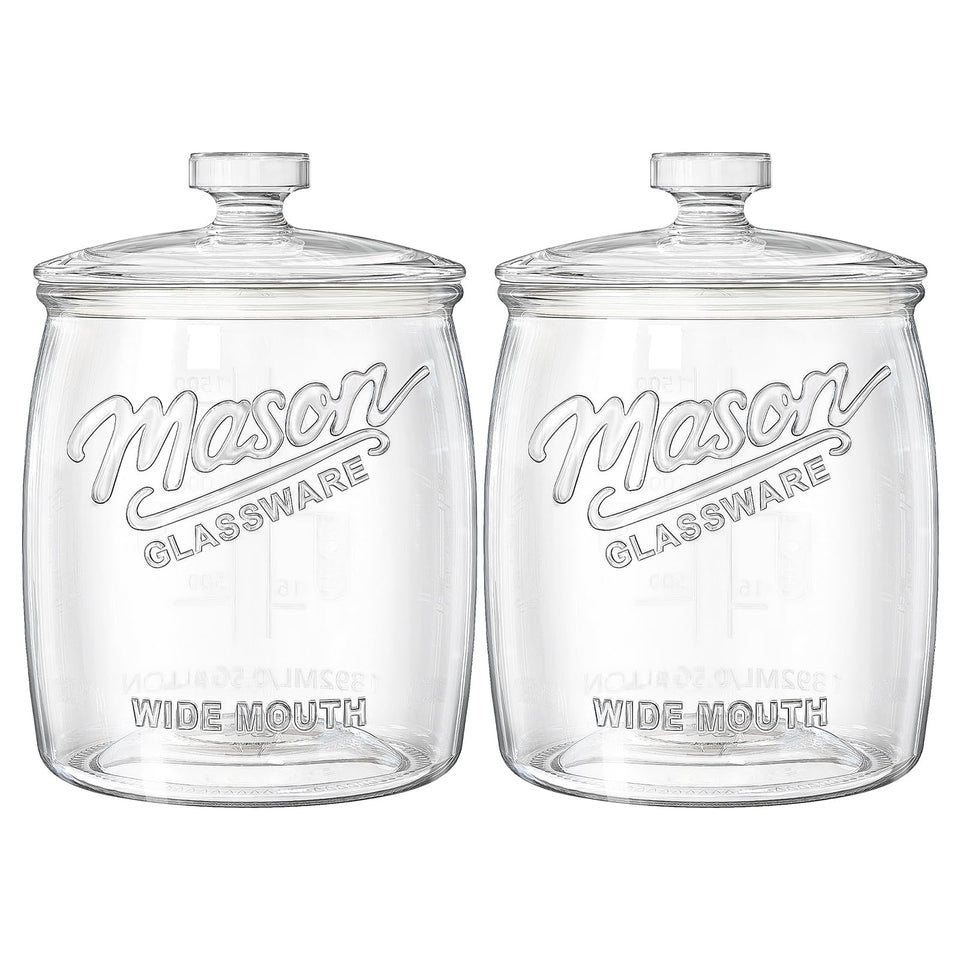Dwbligt cookie jar with wide mouth keeps cookies fresh for baking.