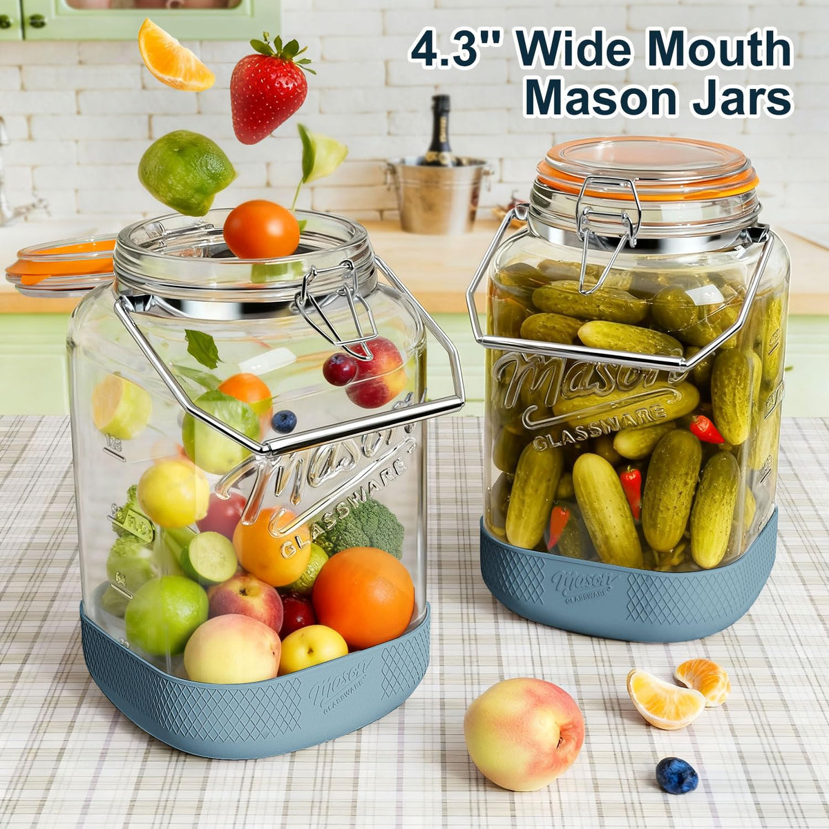 Dwbligt dual-scale OZ/ML on jar side for quick measuring