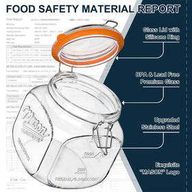 Dwbligt jar displaying clear measurement marks for precise prep