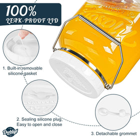 Dwbligt jar showing precise measurement markings for accurate ingredient tracking.
