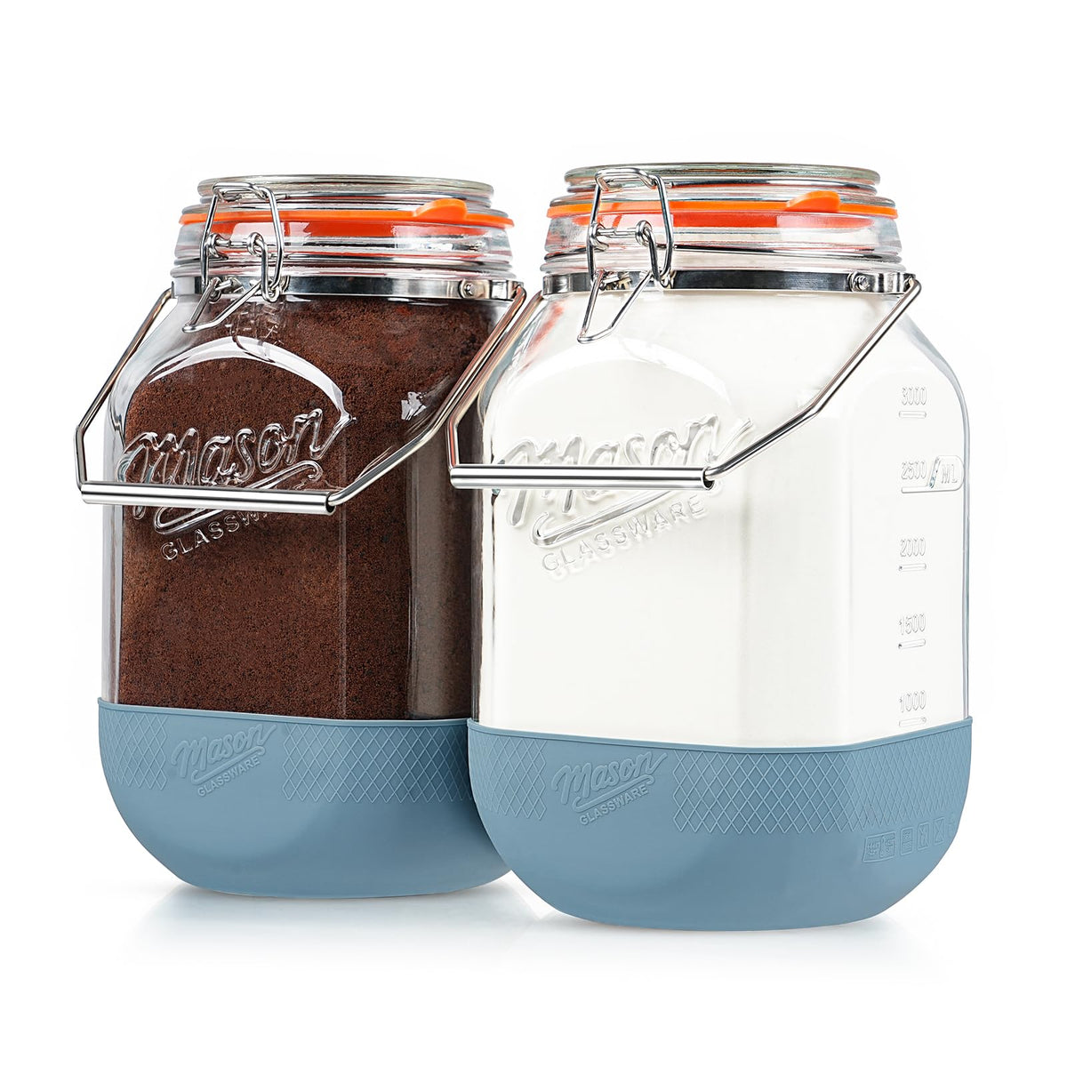 Dwbligt pantry storage 1-gallon jar keeps dry goods visible